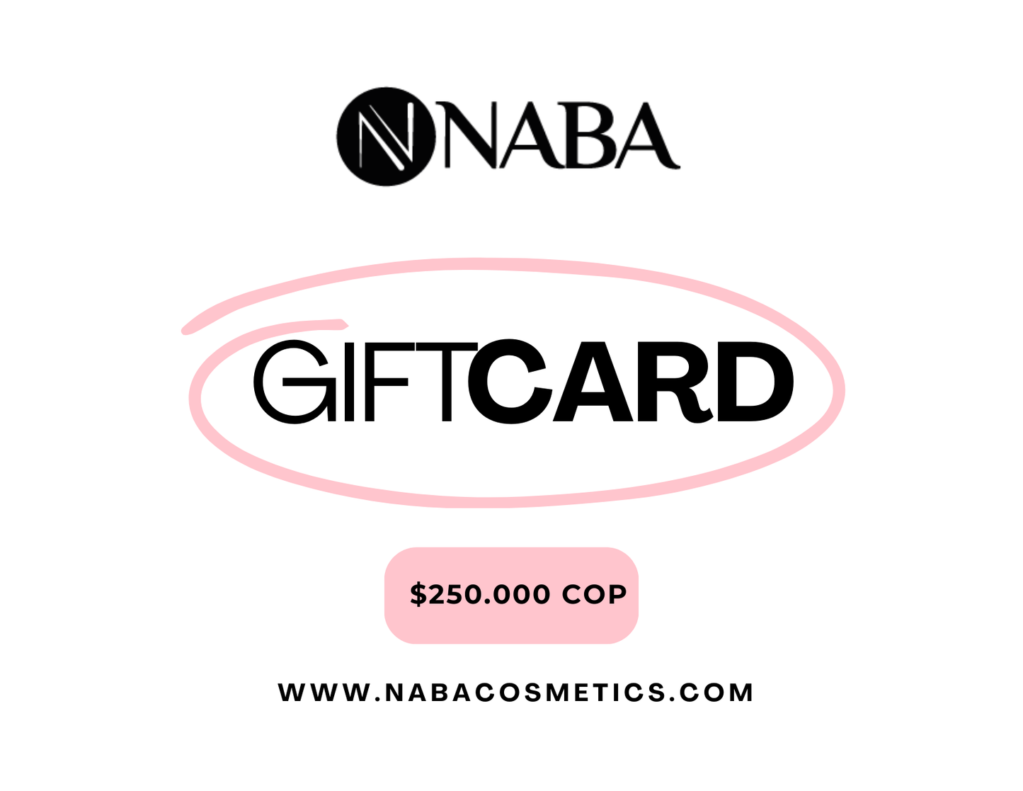 NABA Cosmetics Colombia Tarjetas de Regalo